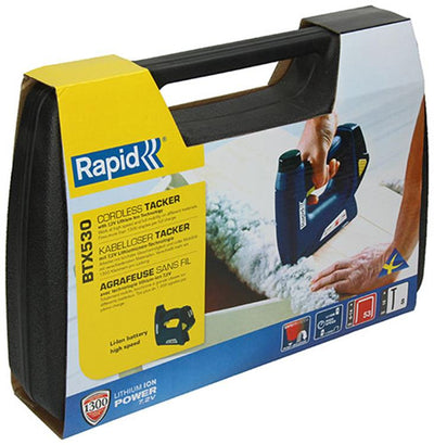 Rapid 1006054 - cloueuse à batterie btx530 li-ion 7,2v + agrafes et clous en k | 1 pièce