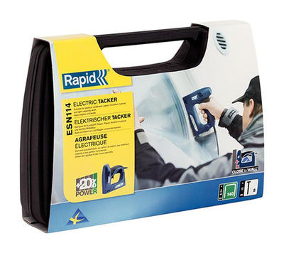 Rapid 1009553 - agrafeuse électrique esn114 coffret | 1 pièce