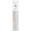 Bandes de tressage en papier Vivi Gade, l: 44+78 cm, d 6,5+11,5 cm, l: 15+25 mm, or, blanc, 48 bandes 1 boîte