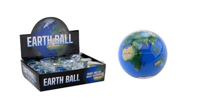 Johntoy John Toy Globe Balle rebondissante à paillettes 65 mm