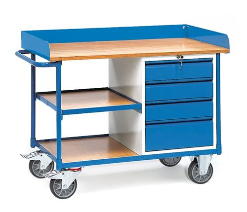 Chariot d'atelier Fetra 1220x650x930 400kg