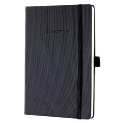 Notebook sigel chamois paper 80g m2 14.8x21cm blank ribbed 194 pages 97 sheets