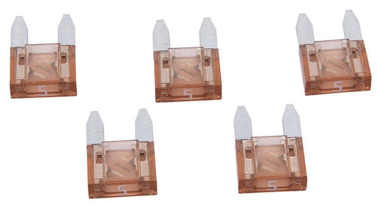 Venant bientôt Flat Fuse Mini 5A Brun clair 5 PCS.