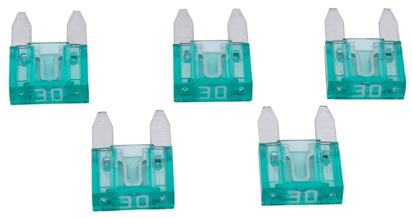 Venant bientôt Flat Fuse Mini 30A Green clair 5 PCS.