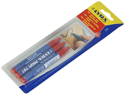Lyra 1052114 - craie de marquage 3pcs ø12x120mm rouge | 5 pièces