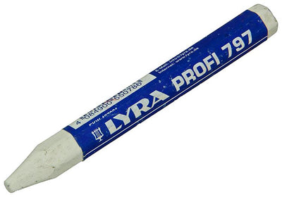 Lyra 1011028 - craie de marquage 120mm-d:12mm blanc | 12 pièces