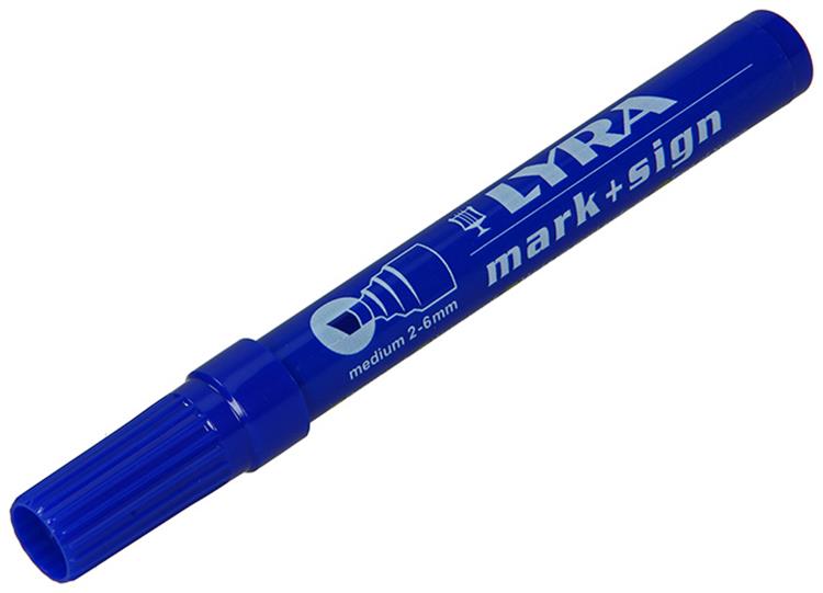 Lyra 1010970 - marqueur indélébile diagonale bleu 111 | 10 pièces