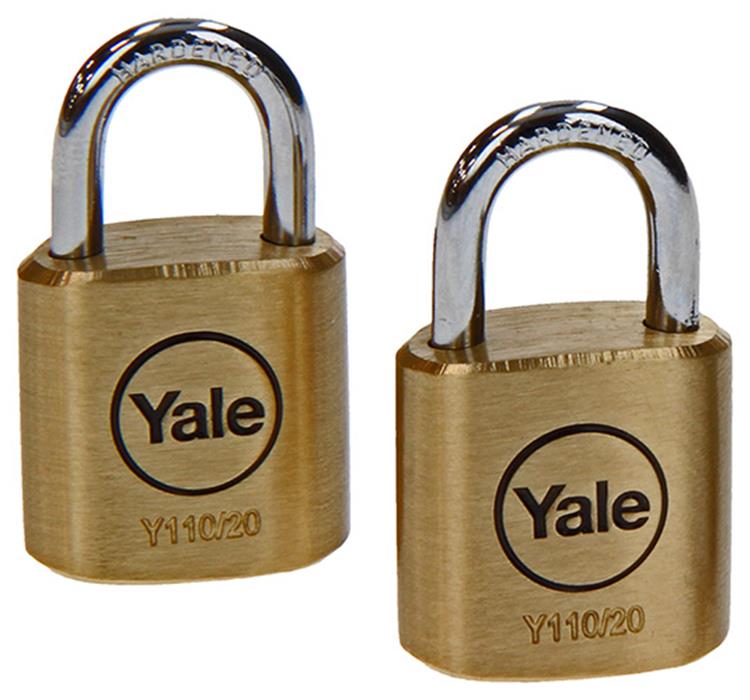 Yale 1059363 - cadenas 20 mm 2 identiques | 6 pièces
