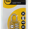 Yale 1018568 - cadenas à combinaison pour bagages jaune yp1 28 121 1y 28mm | 5 pièces