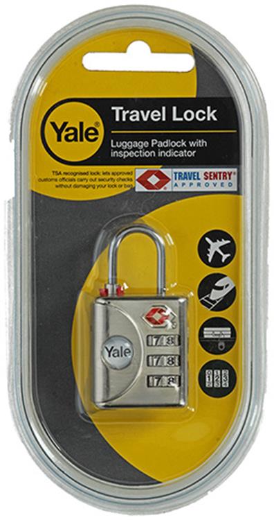 Yale 1018558 - cadenas à combinaison tsa ytp1 32 119 1 32mm | 5 pièces