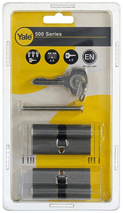 Yale 1006531 - jeu de 2 cylindres profilés 500 mv 60 mm (30 30) | 1 pièce