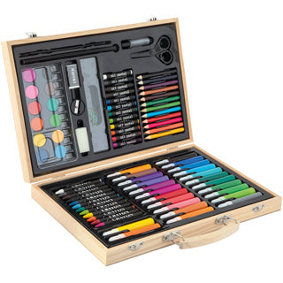Boîte de valise de couleur Creafun Boîte de 86 pièces