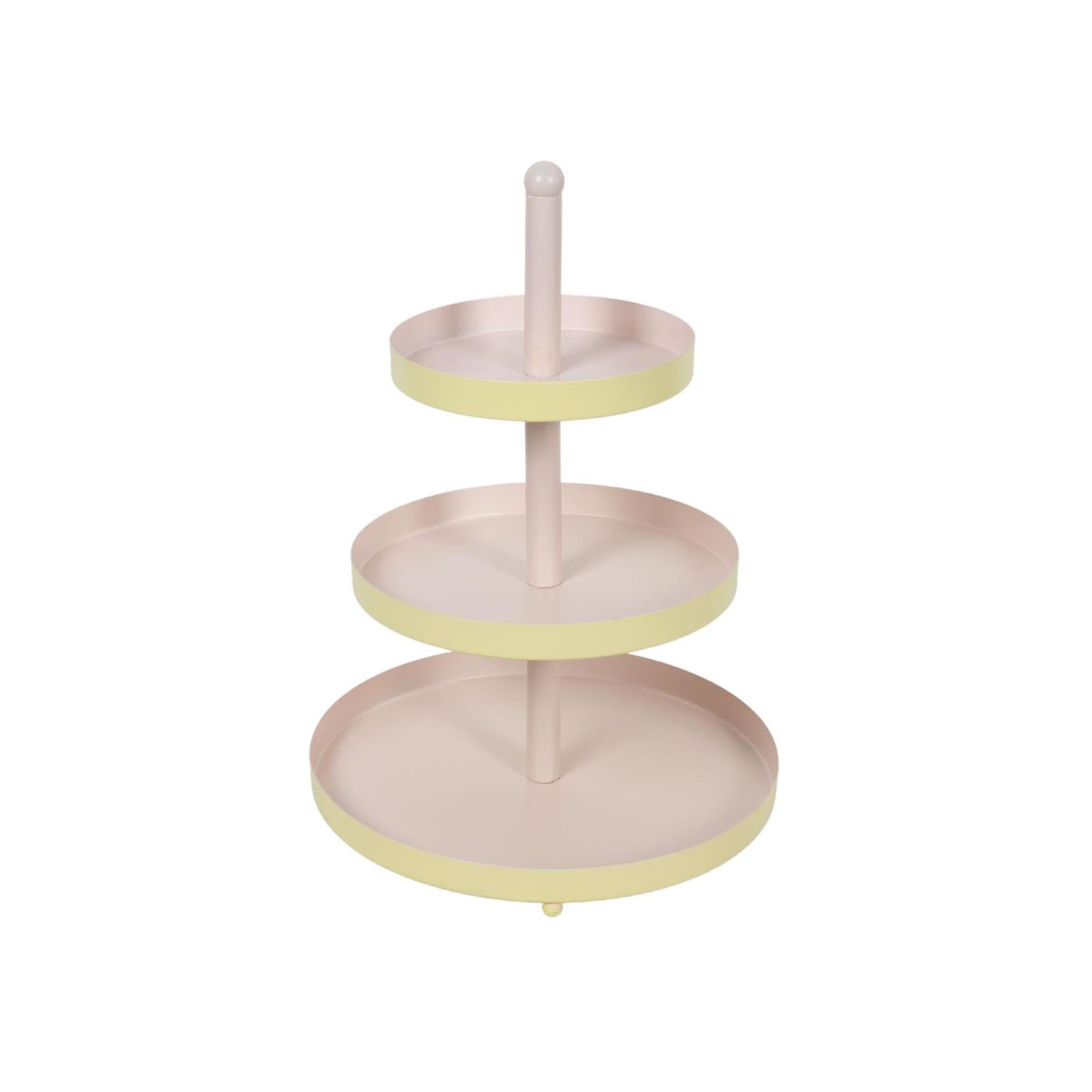 Etagere métal 3 couches ø25xh35cm