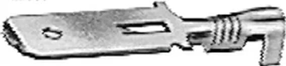 HELLA FL.PLUG 1.5-2.5 100pcs Plaqué en étain 6.3x0,8 mm