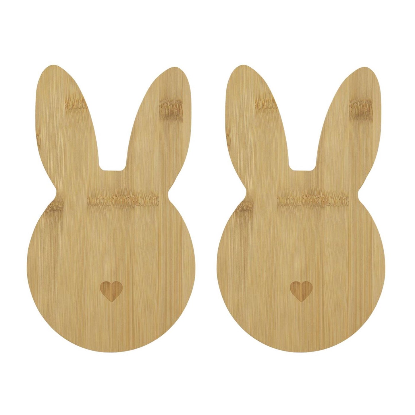 Planche de service lapin de Pâques lot de 2 24x14cm