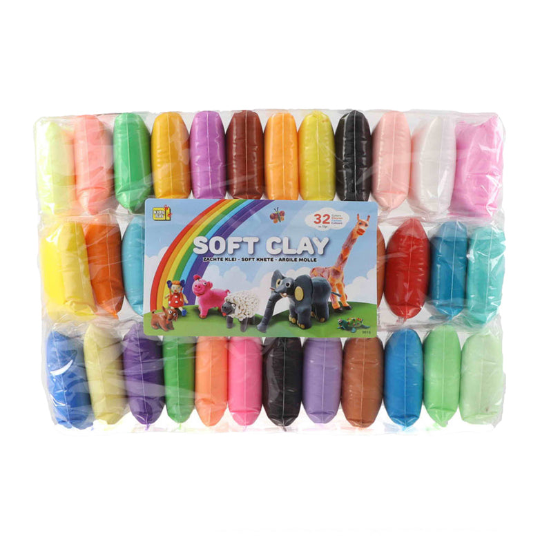 Jono Toys Clay Soft Clay 12 grammes, 36 couleurs