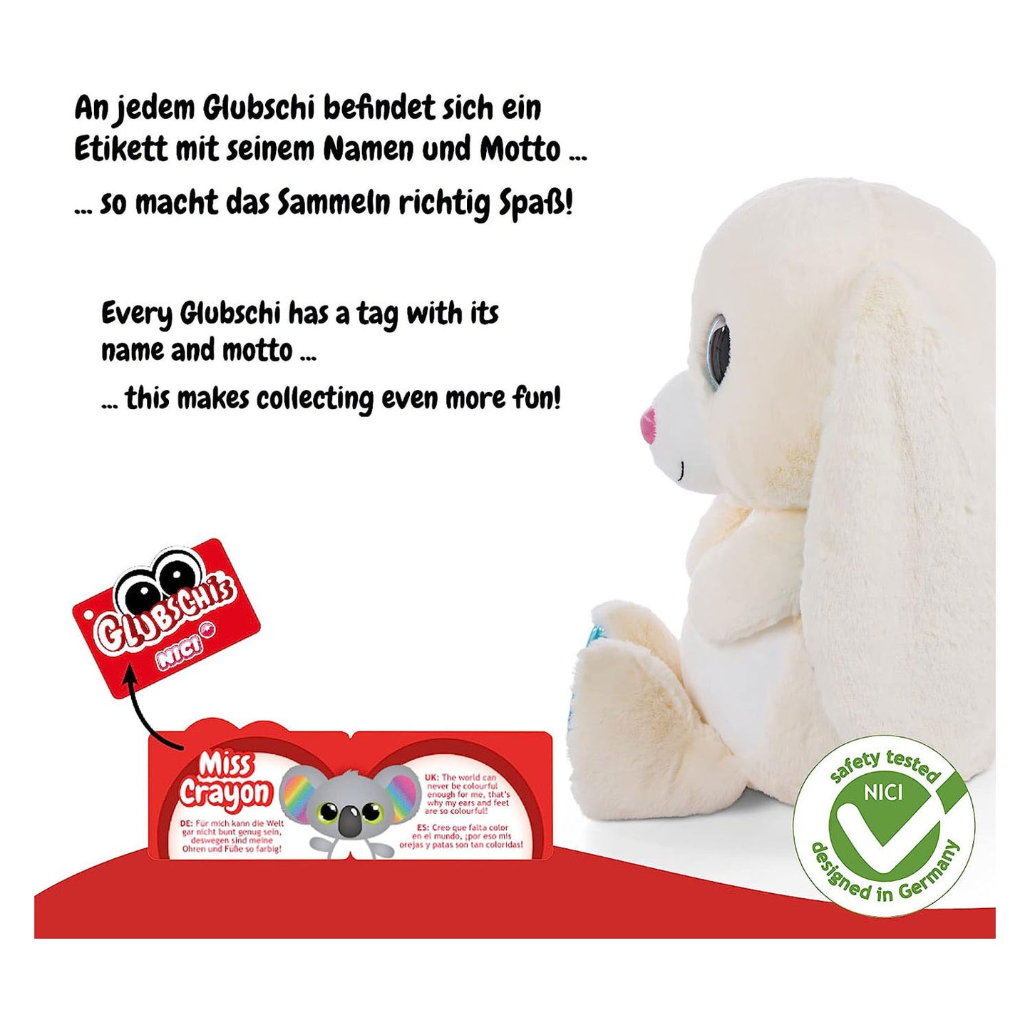 NICI GLUBSCHIS PLUCHEN HUG WOLLI-DOT, 45 cm