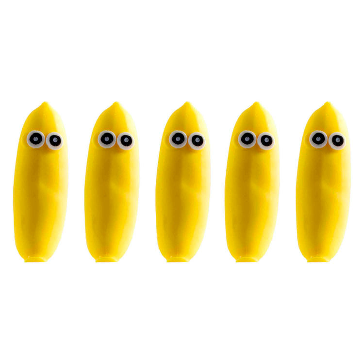 Jono Toys squeeze drôle bananes anti-stress stretch squeeze figure, 12 pcs.