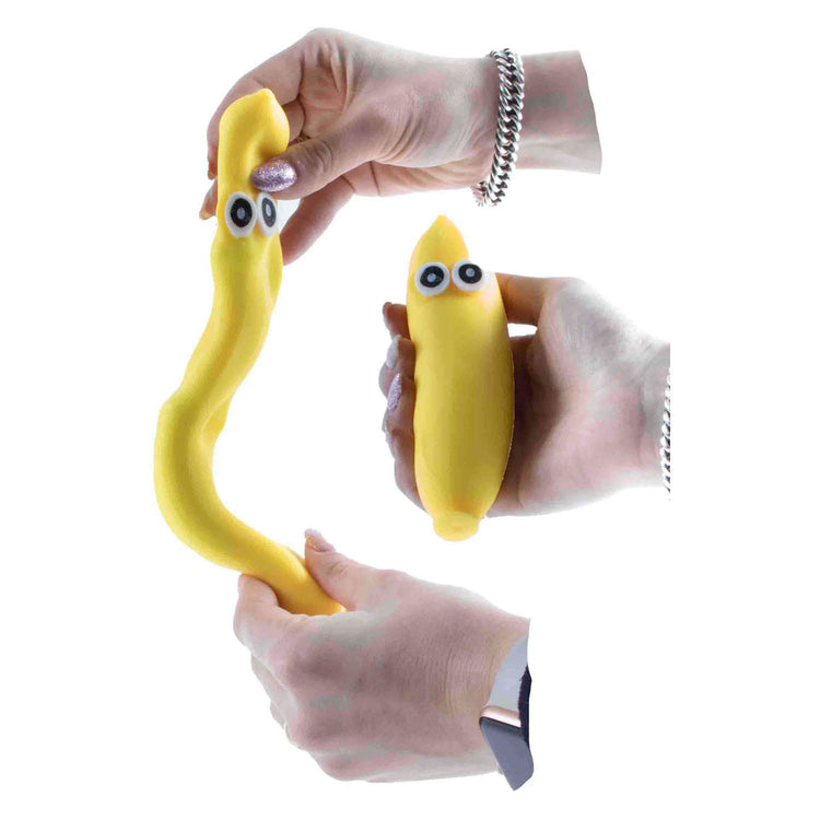 Jono Toys squeeze drôle bananes anti-stress stretch squeeze figure, 12 pcs.