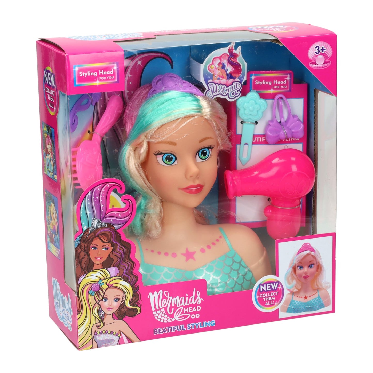 Poupée sirène Jono Toys - 7 pièces.