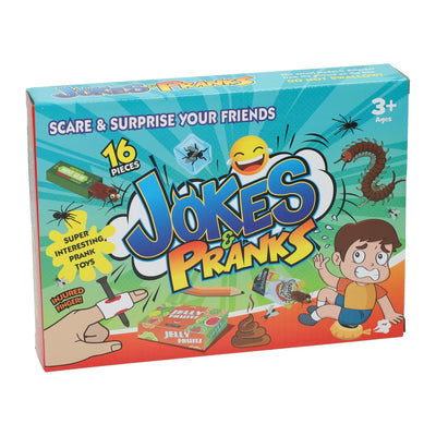 Jono Toys boîte à blagues surprenez vos amis - 16 pcs.