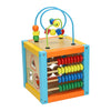 Cube d'activité avec cadre en perles de bois Primi Passi de Jonotoys