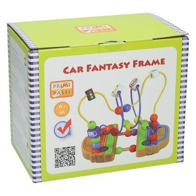 Jonotoys primi passi cadre de perles florales en bois