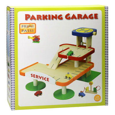 Garage de stationnement en bois Jonotoys primi passi