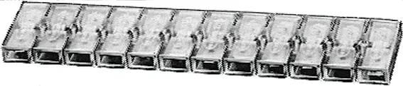 Hella Socket, 12 broches 142x42x7,0 mm 10pcs.