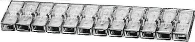Hella Socket, 12 broches 142x42x7,0 mm 10pcs.