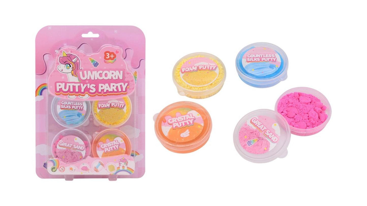 JOHNTOY UNICORN PUTTY PARTY, 4ST