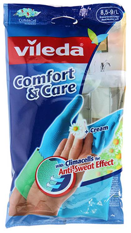 Vileda 1046051 - gants confort soins l | 12 pièces