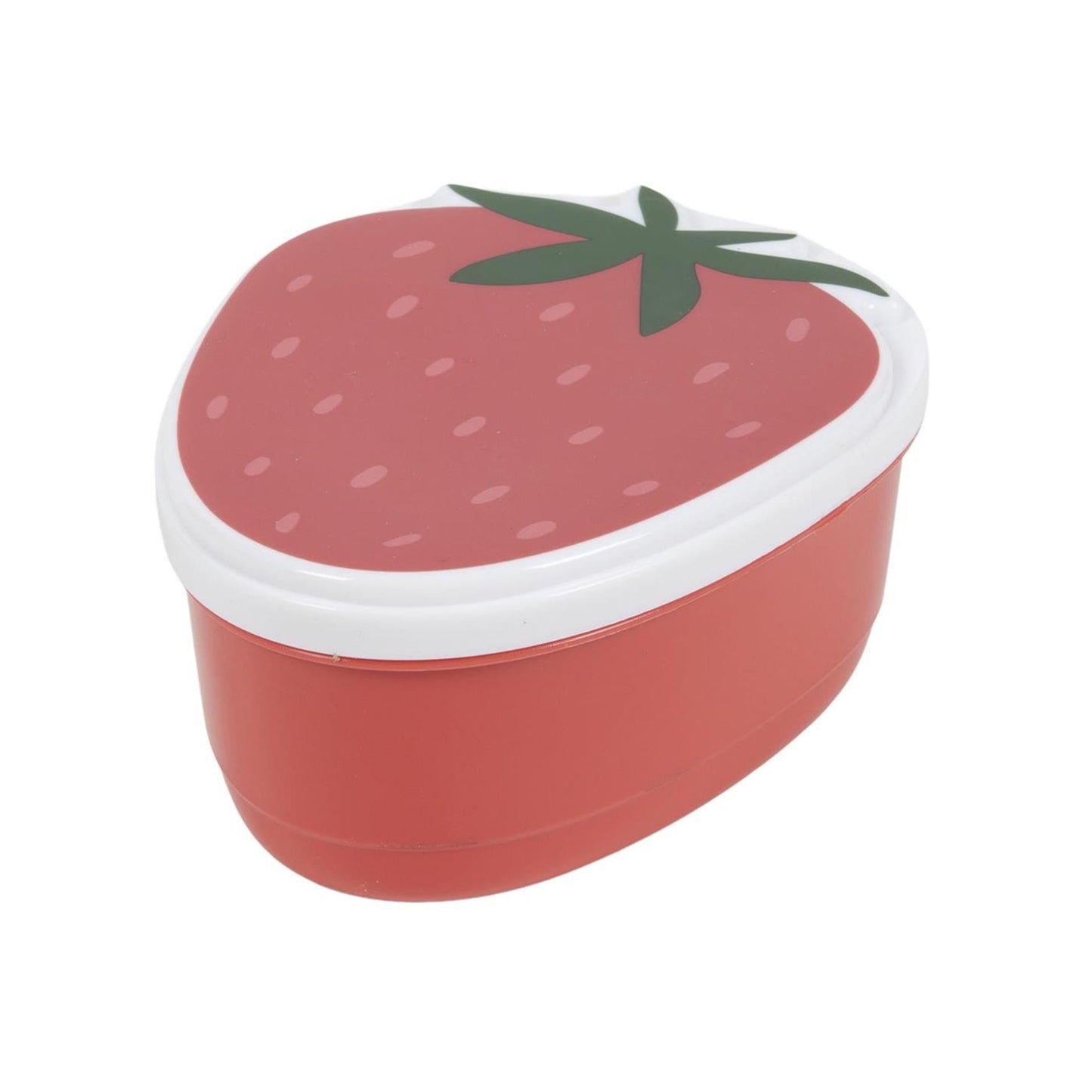 Boîte à goûter fraise 13x10,5x6,2cm