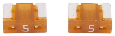 MINI-FUSE 5A 2 PCS DRAYELHAUS. Brun clair à profil bas