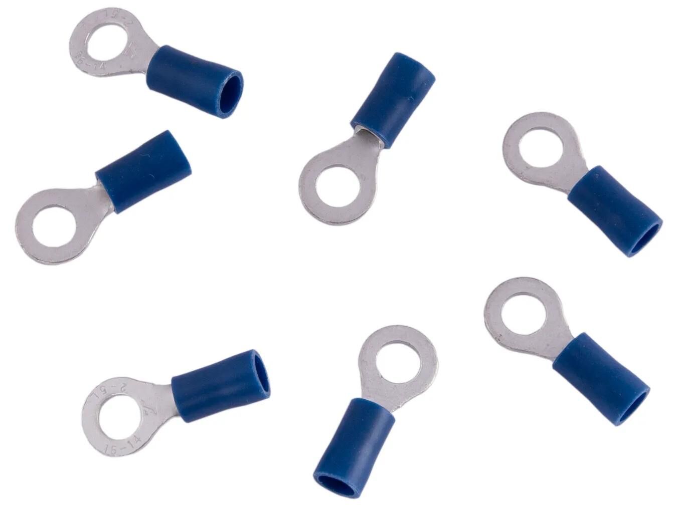 Connecteur d'anneau de Dresselhaus, 5 mm, bleu partiellement isolé, 1,5-