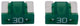 MINI-FUSE DE DROUELLAUS 30A 2 PCS. Vert clair de profil bas