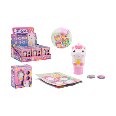 Tampon autocollant licorne Johntoy