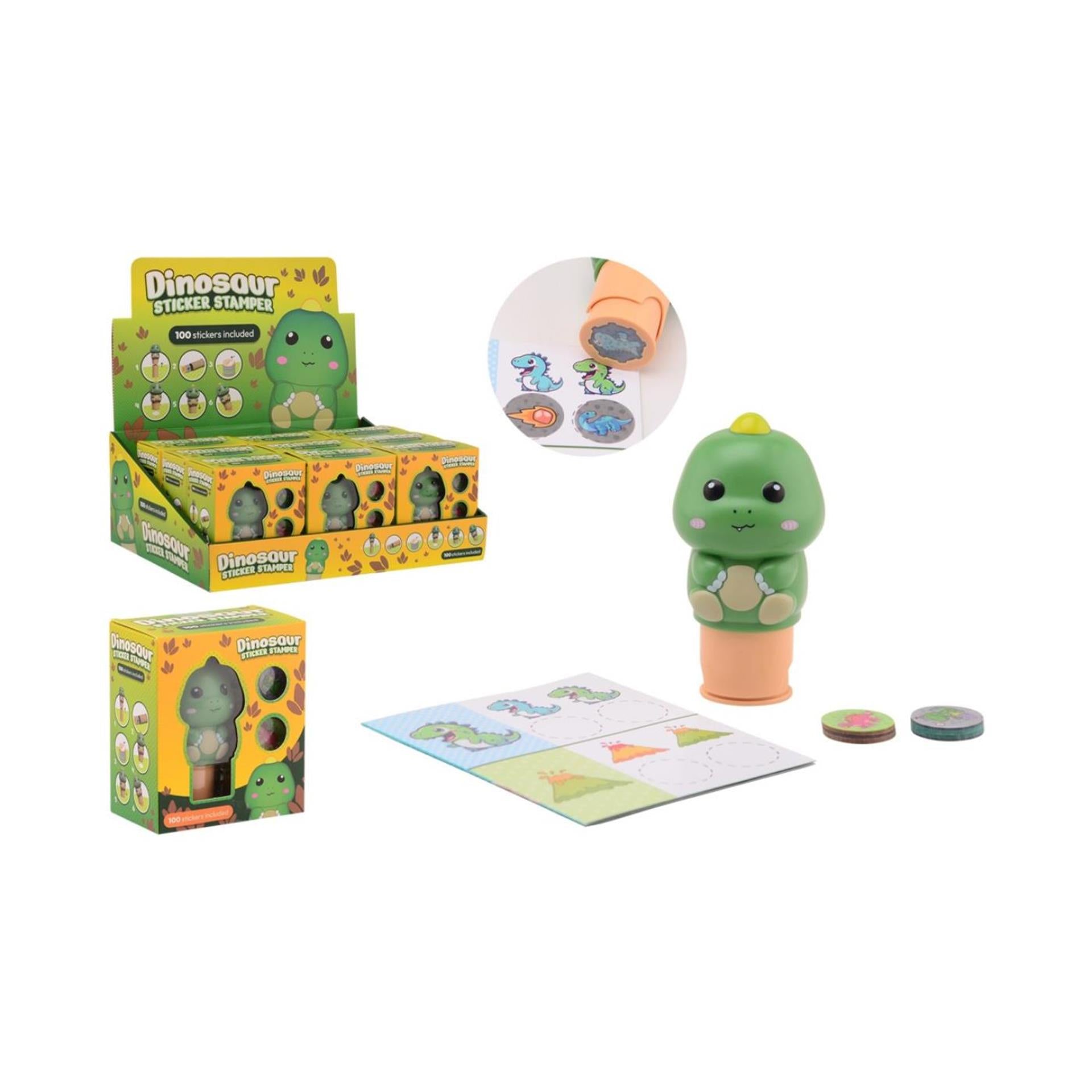 Tampon autocollant dinosaure Johntoy