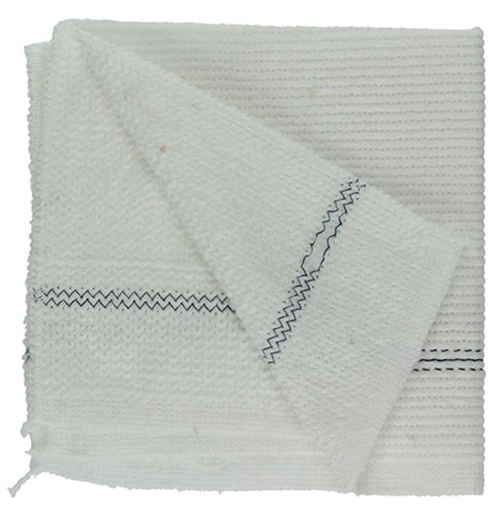 1001426 - 3 torchons à motifs blanc 33 35 | 20 pièces