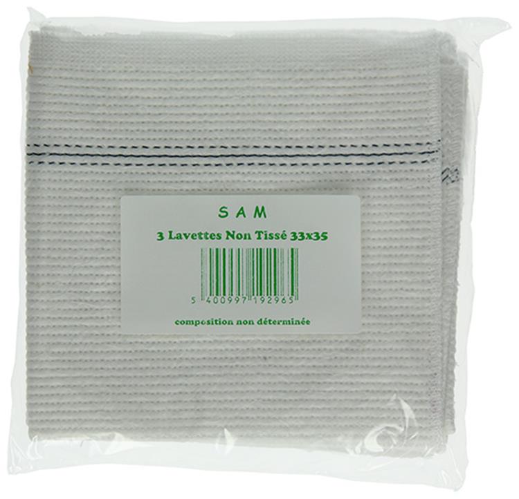 1001426 - 3 torchons à motifs blanc 33 35 | 20 pièces