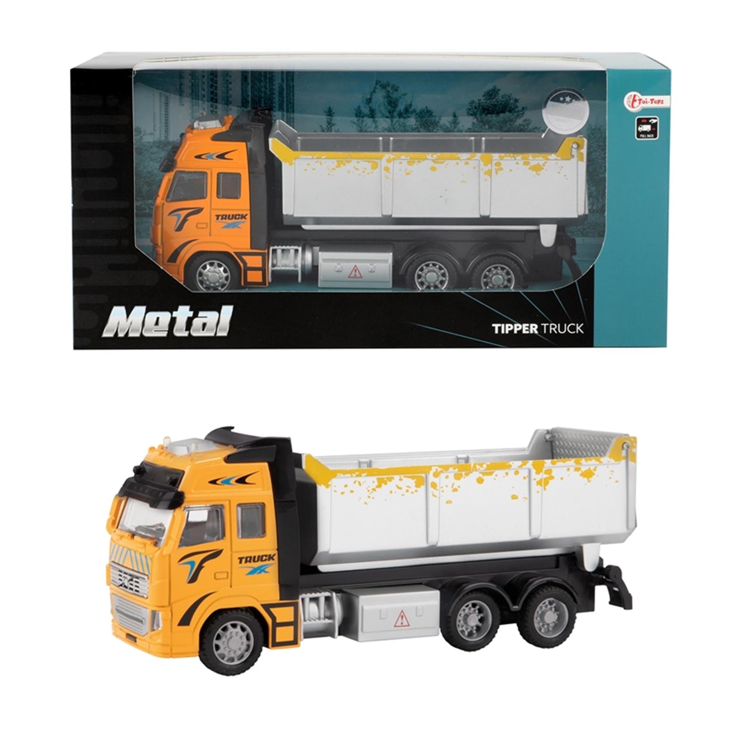 Camion de pointe de traction en métal 1:38
