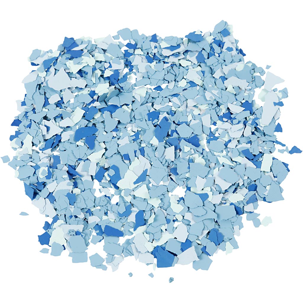 Flocons de terrazzo, bleu, 90 gr 1 boîte