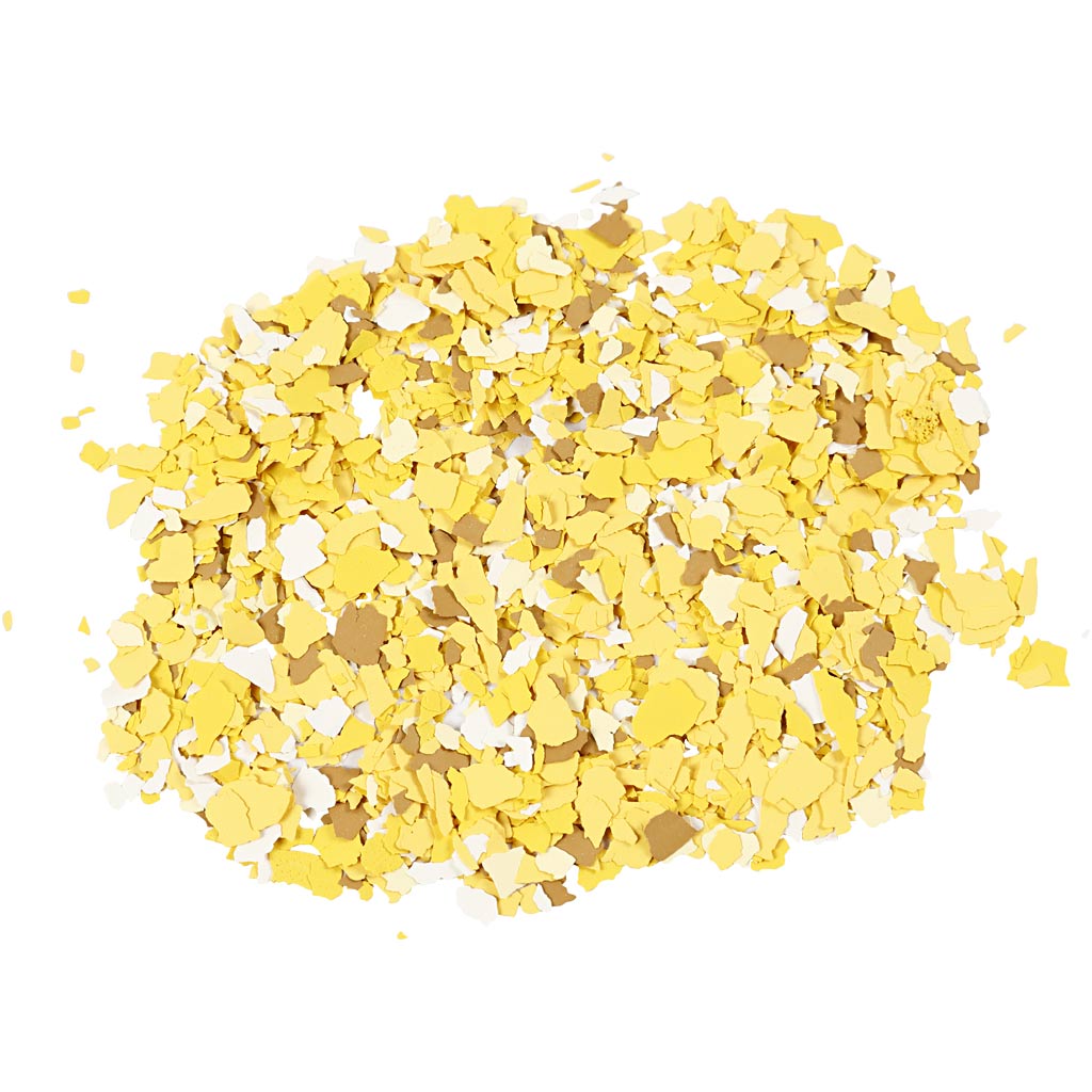 Flocons de terrazzo, jaune, 90 gr 1 boîte