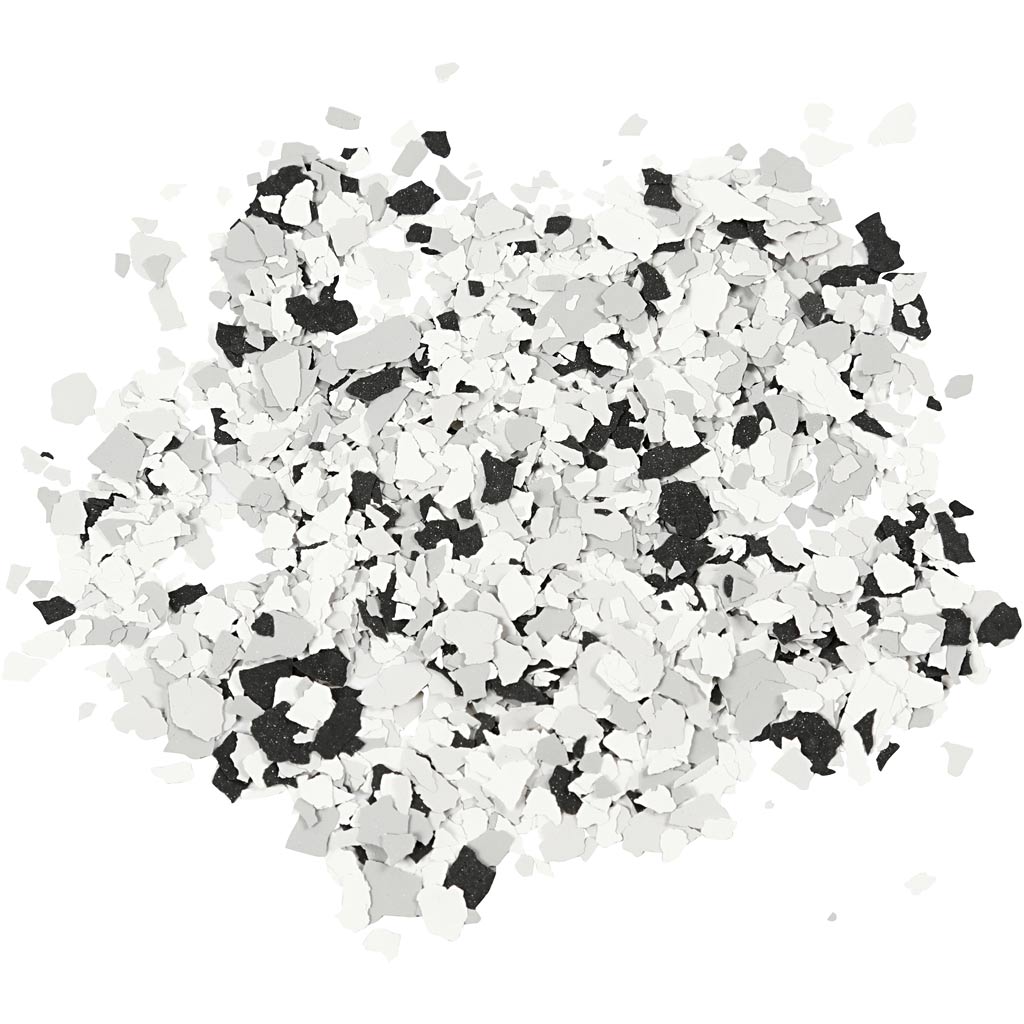 Flocons de terrazzo, noirs, 90 gr 1 boîte