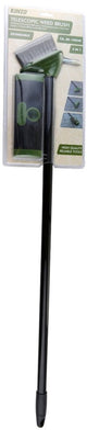 Kinzo brosse à mauvaises herbes extensible 3 en 1 - brosse à mauvaises herbes télescopique avec grattoir et grattoir - réglable de 80 à 140 cm - pour carrelage, terrasse, allée - outil de jardin ergonomique