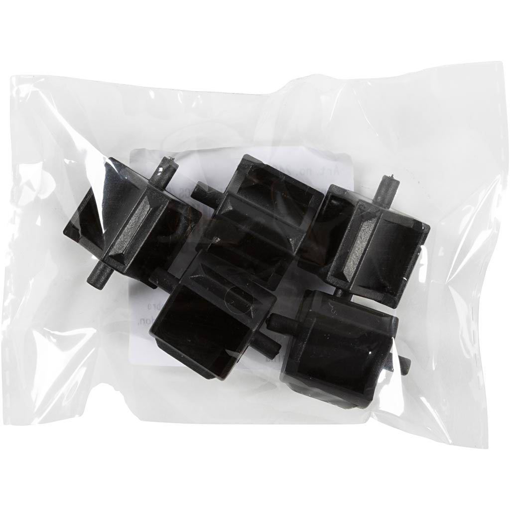 Creativ company roue pour support de ruban adhésif, noir, 5 pièces 1 boîte