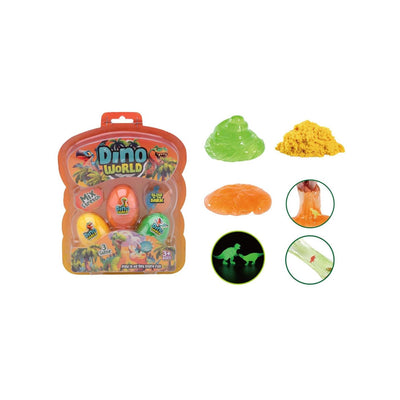 Johntoy 3 œufs slime avec dinosaure