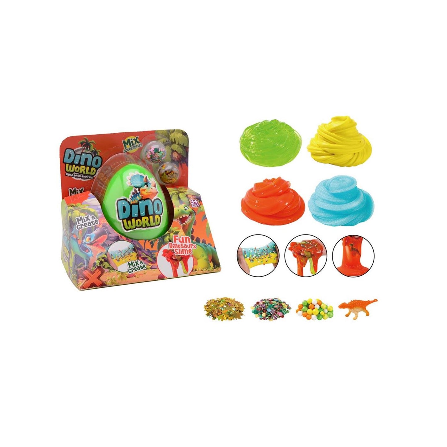 Oeuf méga slime Johntoy avec accessoires