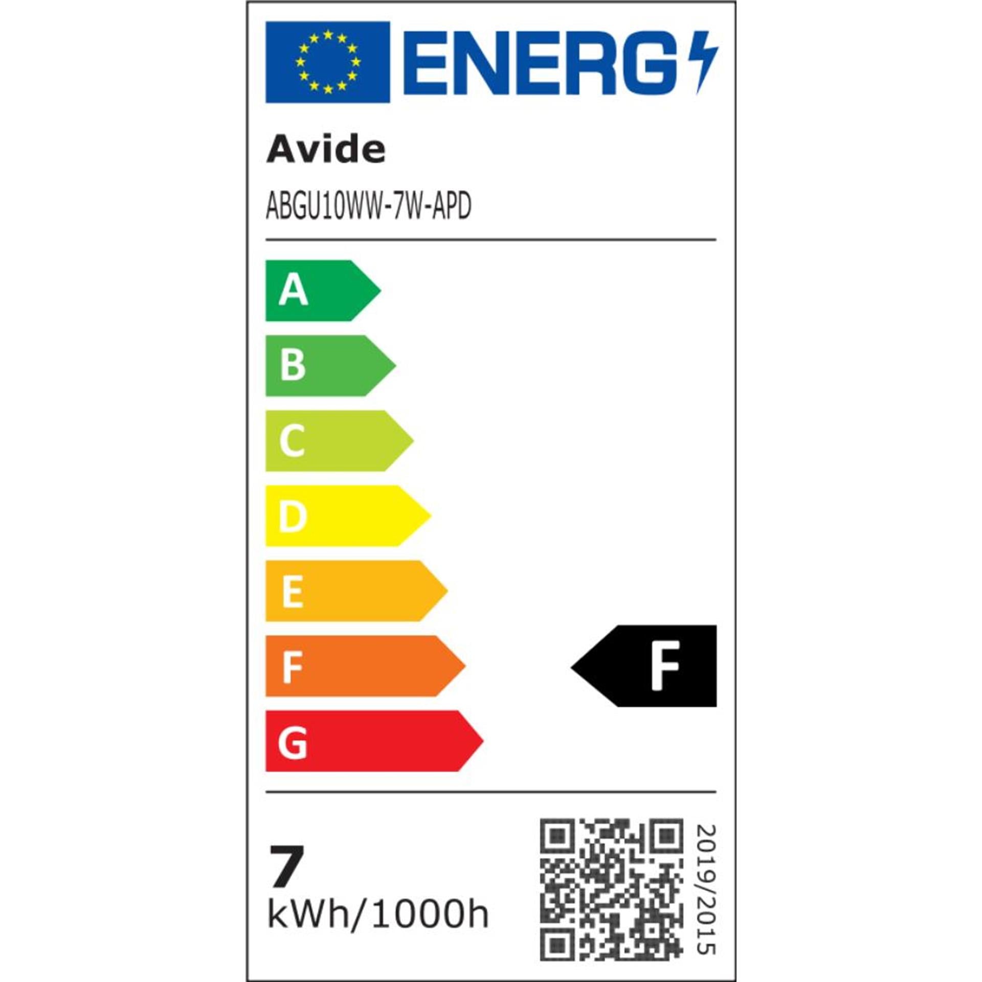 Avide spot led gu10 7w 3000k ww dimmable