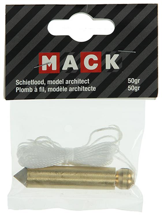 Mack 1004614 - fil à plomb 50gr | 4 pièces